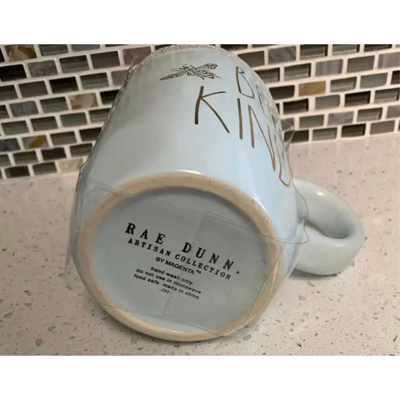 New Rae Dunn blue Bee Kind Mug - Picture 4 of 4